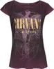 Nirvana T-Shirt Damen In Utero Dye weinrot Band-Merch, Produktbild-Vorschau 1