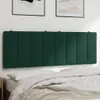 vidaXL Kopfteil-Kissen "Hanko" Dunkelgrün 140 cm Samt Produktbild-Vorschau 4