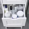 Kommode - Badezimmer - 4 Fächer - 30x82x30 cm - weiß Produktbild-Vorschau 3