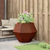 vidaXL Bac à plantes rouillé 100 x 100 x 80 cm Acier Voir les images du produit 3