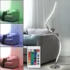 Schmale geschwungene LED Stehlampe mit Fernbedienung Produktbild-Vorschau 6