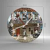 Wanduhr - Rund - Glasuhr - Kuba Havanna Balkon - 30x30cm - Produktbild-Vorschau 3