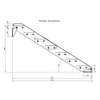 Stahltreppe 7 Stufen bis Höhe 140 cm, Laufbreite : 90 cm Produktbild-Vorschau 5