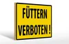 Holzschild Warnschild 30x20cm Füttern Verboten Produktbild-Vorschau 1