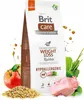 A bag of Brit Care dog food with ingredients like apples, grains, and rabbit meat. Produktbild-Vorschau