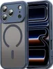 A blue iPhone case with a MagSafe ring is shown next to an iPhone. Produktbild-Vorschau