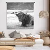 MuchoWow® Wandteppich Wandbehang Schottisches Hochlandrind Produktbild-Vorschau 2