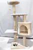 lionto Kratzbaum für Katzen 112 cm hoch, mit Höhle, Produktbild-Vorschau 8