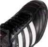 A close-up view of the toe area of a black Adidas Kaiser 5 Team football shoe. Produktbild-Vorschau