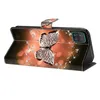 A flip phone case with a butterfly and diamond pattern is displayed. Produktbild-Vorschau
