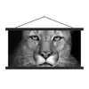 MuchoWow® Textilposter Panther - Wildlife - Schwarz - Weiß Produktbild-Vorschau 1