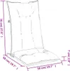 vidaXL Hochlehner-Auflagen 2 Stk. Melange Taupe 120x50x7 cm Produktbild-Vorschau 6