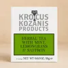 Krocus Kozanis Kräutertee Minze Zitronengras Safran 18 g auf hellem Grund Produktbild-Vorschau