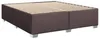 vidaXL Lit boxspring avec matelas brun foncé 200 x 200 cm Voir les images du produit 5