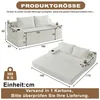 2-in-1 Cord Schlafsofa mit Schlaffunktion, Getränkehaltern Produktbild-Vorschau 7