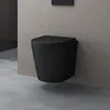 doporro WC Suspendu Gris Noir Mat Cuvette Céramique Voir les images du produit 1