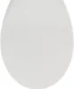A plain white toilet seat. Produktbild-Vorschau