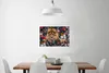 MuchoWow® Poster Löwen - Blumen - Farbe 90x60 cm - Produktbild-Vorschau 2