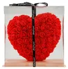 Kvetinové srdce flower box ruže v darčekovej krabici 25 cm Náhľad obrázku produktu 5