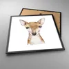 Gerahmtes Poster - Schwarzer Rahmen - Damhirschkuh Grafiken Produktbild-Vorschau 3