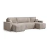 EZIMPAZ Wohnlandschaft U-Form CORDO Cord Beige mit Produktbild-Vorschau 5
