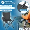 24MOVE® Campingstuhl Faltstuhl, schwarz, mit Getränkehalter Produktbild-Vorschau 4