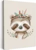 Wanddeko 30x40 cm - Kinder Bohemian - Faultier - Boho, Produktbild-Vorschau 1