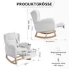 Sweiko 049B Houpací křeslo, kojící křeslo, lounge křeslo s Náhled obrázku produktu 2