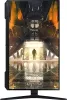 A vertical monitor displaying a futuristic scene with an astronaut. Produktbild-Vorschau