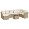 Maison Exclusive - 9-tlg. Garten-Sofagarnitur mit Kissen Produktbild-Vorschau 2