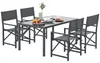 Outsunny Sitzgruppe 5-teilig Essgruppe Stahl für 4 Personen Produktbild-Vorschau 1