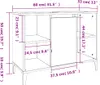 Waschbeckenunterschrank Betongrau 80x33x60 cm Holzwerkstoff Produktbild-Vorschau 7