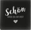 itenga 40x Serviette Schön dass du da bist - SCHWARZ - Produktbild-Vorschau 2