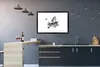 MuchoWow® Gerahmtes Poster Europakarte in grauer Produktbild-Vorschau 5
