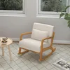 HOMCOM Poltrona a dondolo Poltrona relax imbottita con Anteprima dell’immagine prodotto 2