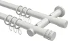 Interdeco Gardinenstange / Vorhangstange Weiß, Typ Platon Produktbild-Vorschau 1