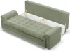 Sofa 3-Sitzer mit Schlaffunktion Foresta, Cord - Grün Produktbild-Vorschau 3