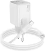 A white Hoco GaN 45W charger and USB-C cable are displayed against a white background. Produktbild-Vorschau
