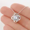 Halskette mit 14K Weißgold und Zirkonia-Kristallen LINA - Produktbild-Vorschau 3