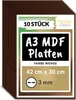 Creative Deco 10 x A3 MDF dosky Lakované na jednej strane Náhľad obrázku produktu 1
