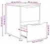 vidaXL Skříňka Artisan dub 40 x 48 x 57 cm Náhled obrázku produktu 8