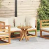 vidaXL Odkládací stolek hnědý 55 x 55 x 51 cm z masivního Náhled obrázku produktu 2