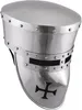 Kreuzritter Helm, 2 mm Stahl : M Größe: M Produktbild-Vorschau 4