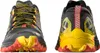Trailrunning-Schuhe "Bushido III Wide Gtx" von La Sportiva in Schwarz; Gelb und Rot; mit griffiger Sohle. Produktbild-Vorschau