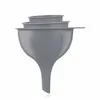 3x TRICHTER Set Ø 6/8/10cm aus Kunststoff Grau Produktbild-Vorschau 3