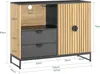 SoBuy Sideboard Aufbewahrungsmöbel mit Schubladen und Tür Produktbild-Vorschau 4
