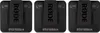 Three black Rode Wireless GO II transmitters are shown from the back, arranged horizontally on a white background. Náhled obrázku produktu