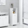 A white bathroom cabinet is shown in a bathroom setting. Podgląd zdjęcia produktu