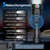 LED Taschenlampe Aufladbar, Extrem Hell Zoombares Produktbild-Vorschau 3