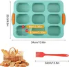 Backform Brötchen Silikon, Baguette Brotbackform mit 9 Produktbild-Vorschau 2